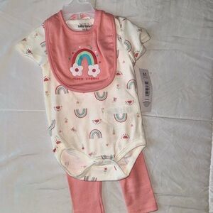 Rainbow baby outfit 3pc